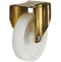 HD Steel Fixed Castor - 200mm - Nylon