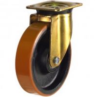HD Steel Swivel Castor - 125mm - Polyurethane