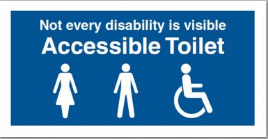 150x300mm Not every disability is visible - rigid