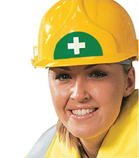 Sheet of 12 First aid symbol  150x450mm Self Adhesive Vinyl Signs