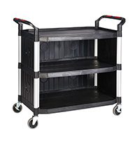  Proplaz Shelf Trolley System with Black Shelves