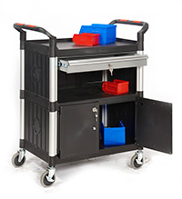  Proplaz Shelf Trolley System with Black Shelves