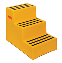 Plastic Handy Steps - 3 Treads - with the anti-slip strips
