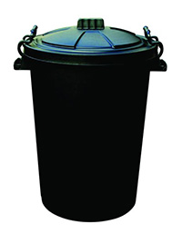 110 Litre Clip Lid Bin - Colour Options