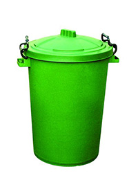 110 Litre Clip Lid Bin - Colour Options