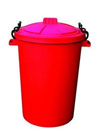 110 Litre Clip Lid Bin - Colour Options