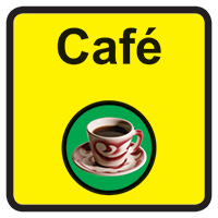 Cafe Dementia Sign 300x300mm 1.2mm Rigid Plastic Safety Sign