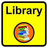 Library Dementia Sign 300x300mm 1.2mm Rigid Plastic Safety Sign