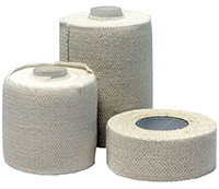 Elasticated Adhesive Bandage  - Tan Pk 6