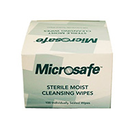 Sterile Saline Moist Wipes Pk 100