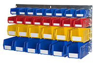 Plastic Bins on Portrait Louvre Panel Landscape Wall Kit BL