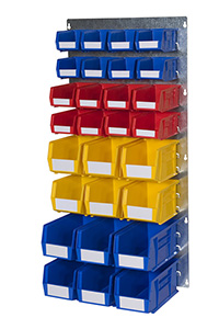 Plastic Bins on Portrait Louvre Panel Wall Kit FP - 28