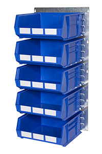 Plastic Bins on Portrait Louvre Panel Wall Kit GP