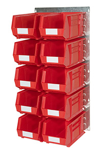 Plastic Bins on Portrait Louvre Panel Wall Kit HP