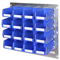 Plastic Bins on Portrait Louvre Panel Square Wall Kit T