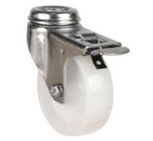 LD Bolt Hole Swivel Castor Brake - 50mm - Polypropylene