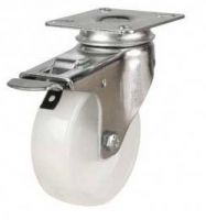 LD Top Plate Swivel Castor   Brake - 75mm - Polypropylene