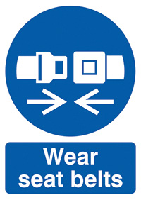 Wear Seat Belts Safety Sign