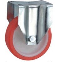 MD Top Plate Fixed Castor - 150mm - Polyurethane Tyre Nylon Ctr BB