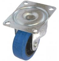 MD Top Plate Swivel Castor - 50mm - Rubber Tyred Nylon Ctr