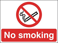 450x600mm No smoking stanchion sign