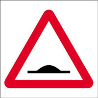 450 x 450mm Speed ramps traffic sign