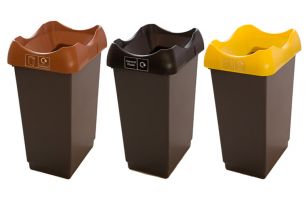 Recycling Bins - 30 Litre Grey Base