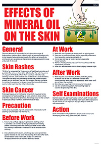 The Effects of Mineral Oil on the Skin Wallchart