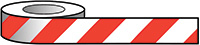 Reflective Self Adhesive Tape - 25m Long Red   White BS 5378