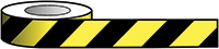 Reflective Self Adhesive Tape - 25m Roll Black   Yellow   BS 5378