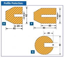 Foam Profile Protection - Trapeze - 1m length