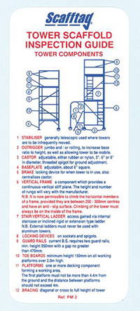 Scafftag Tower Inspection Pocket Guide Pack of 5