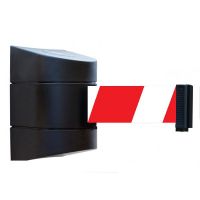 Wall mount Tensabarrier - 7.7m Black Cassette