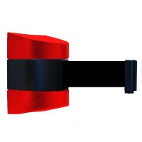 Wall mount Tensabarrier - 9m Red   Black Cassette