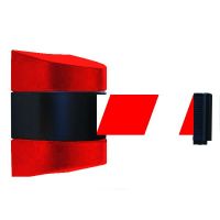Wall mount Tensabarrier - 9m Red   Black Cassette