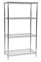 Standard Stainless Steel Wire Bays c/w Chrome Uprights