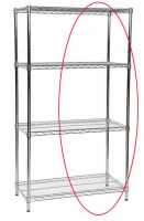 Standard Stainless Steel Wire 4 Tier Extension Bay c/w Chrome Uprights