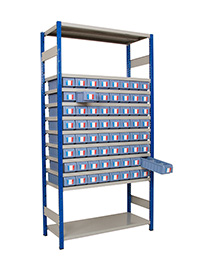 Shelf Trays on Rack Bay Kit B - 64 Tray