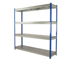 Heavy Rivet Shelving 1830mm High with 4 Steel Levels