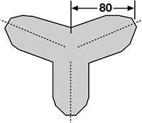 Foam Edge Protector - Trapeze  External Tri Corners 