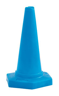 Colour Coded Warning Cone Blue