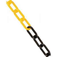 Plastic Chain - 6mm x 25m - Black   Yellow