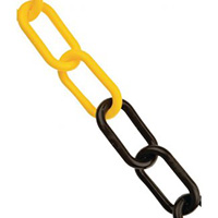 Plastic Chain - 10mm x 25m - Black   Yellow