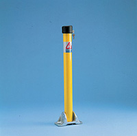 Hinged TOPLOK Parking Posts Yellow Powder Coated