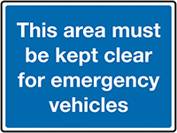 This area must be kept clear etc Class 1 Reflective Traffic Sign 450x600mm