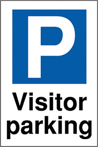 Visitor parking  400x300mm 2mm Polycarbonate Safety Sign