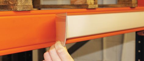 Self-Adhesive Ticket Holder - H.38mm x W.100mm - Pack of 100 - Including Card