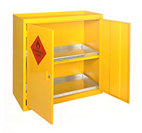 Cabinet Unit 1 Shelf  2 Door - Yellow