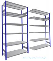 X4 Bolt-less Shelving System Extension Bay Only