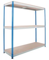 Heavy Rivet Shelving 1830 high 4 Chipboard Levels